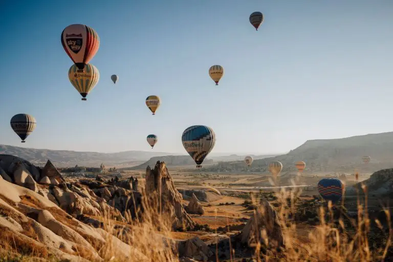 Luchtballonvaart in Cappadocië