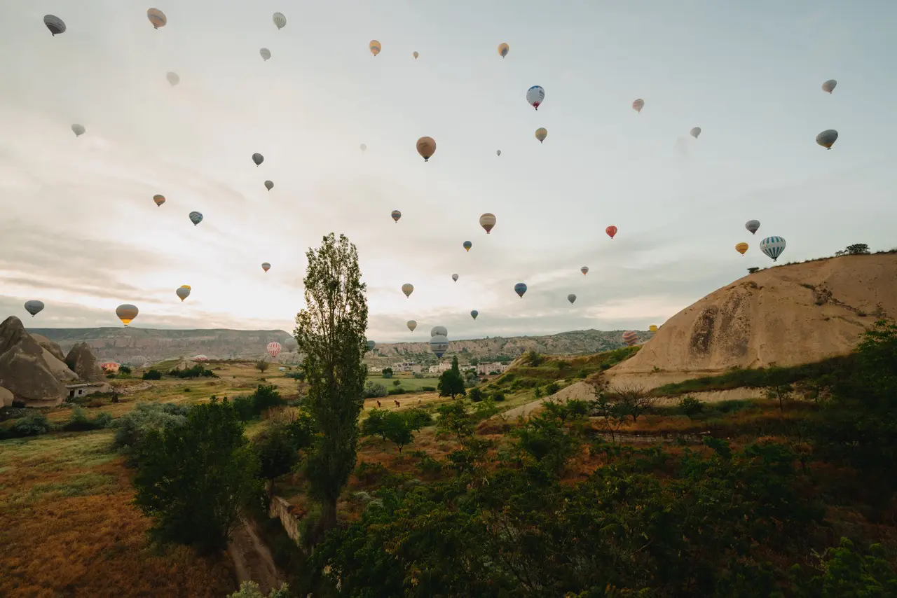 Cappadocie luchtballon Turkiije Heißluftballon Kappadokien Kappadokien Türkei